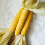 Oven roasted corn on the cob