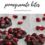 dark chocolate and pomegranate dessert