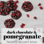 dark chocolate and pomegranate dessert