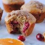 fresh cranberry orange muffin