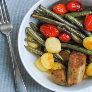 sheet pan gnocchi with vegetables and sausage